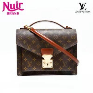 Louis Vuitton Monogram Monceau Shoulder Bag Brown